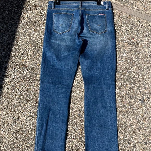 Hudson Blair High Rise Straight Distressed Crop Jeans - Picture 13 of 14